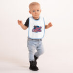 Caribbean Daze Embroidered Baby Bib - Image 2