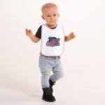 Caribbean Daze Embroidered Baby Bib - Image 3