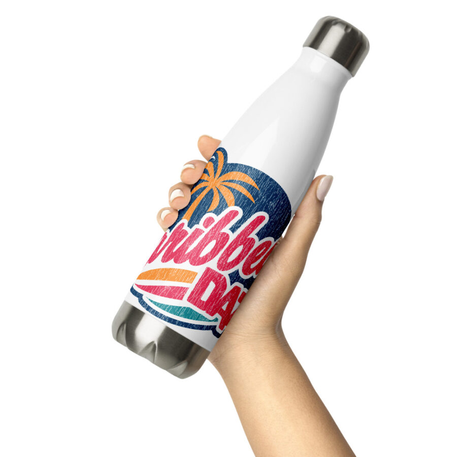 Weathered Caribbean Daze Stainless Steel Water Bottle - Image 5