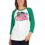 Caribbean Daze Weathered 3/4 sleeve Baseball tee shirt - Image 9