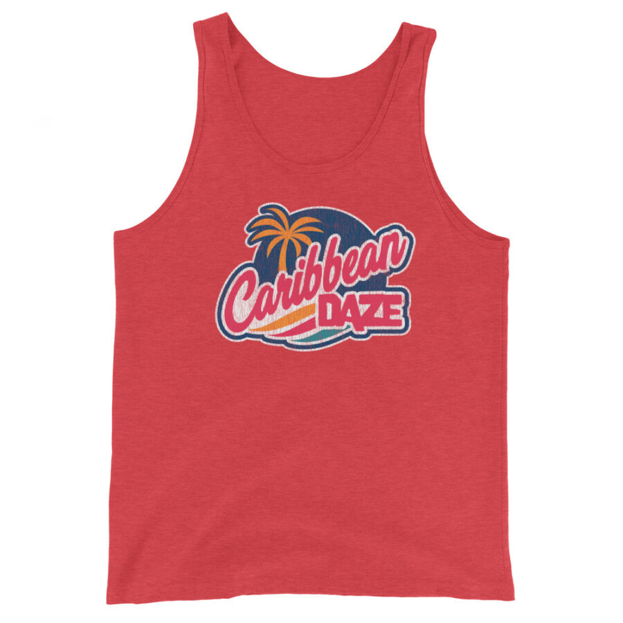 Weathered Caribbean Daze Unisex Tank Top - Image 7