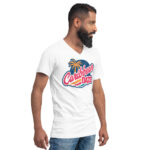Caribbean Daze Weathered Unisex Short Sleeve V-Neck T-Shirt - Image 6