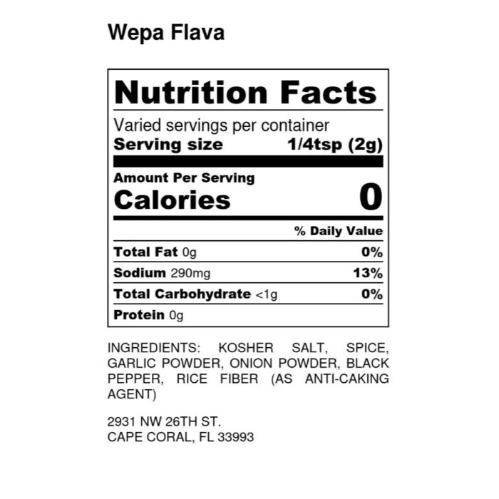 Wepa Flava Regular 3.5oz Seasoning Spices ⋆ Caribbean Daze
