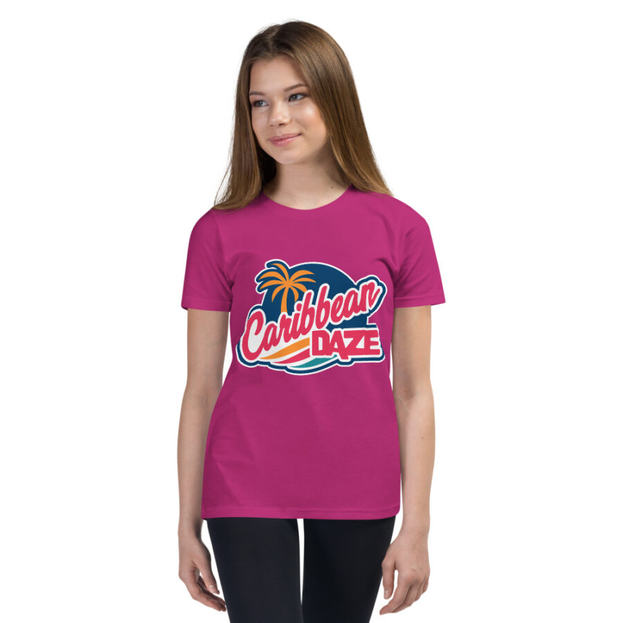 Caribbean Daze Youth Unisex Short Sleeve T-Shirt - Image 7