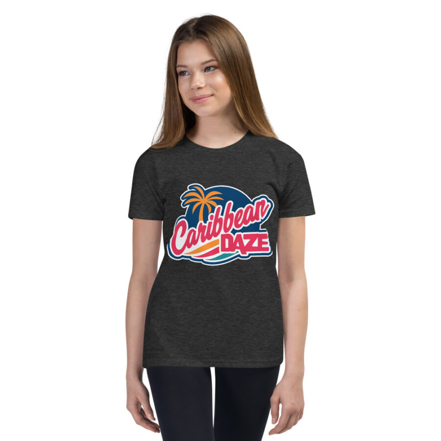 Caribbean Daze Youth Unisex Short Sleeve T-Shirt - Image 5