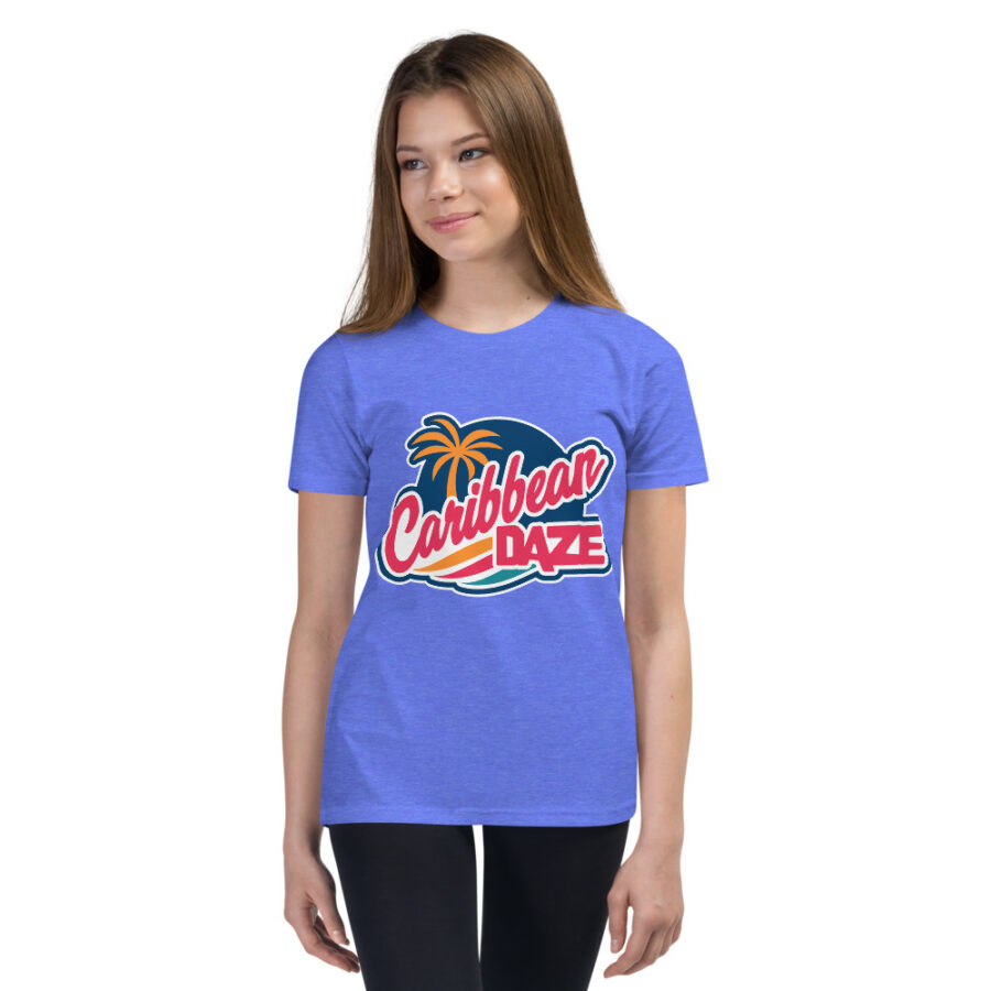 Caribbean Daze Youth Unisex Short Sleeve T-Shirt - Image 10