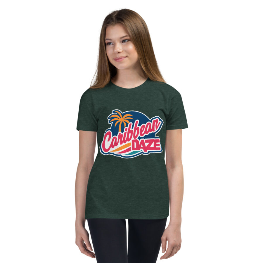 Caribbean Daze Youth Unisex Short Sleeve T-Shirt - Image 8