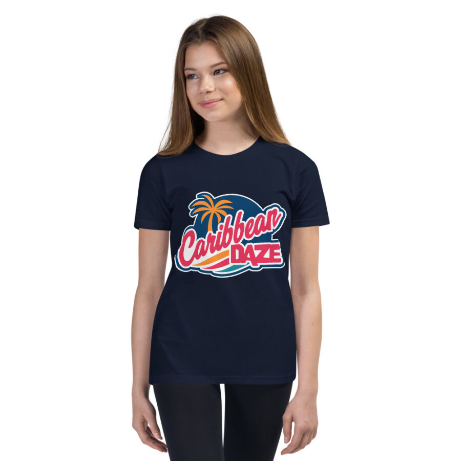 Caribbean Daze Youth Unisex Short Sleeve T-Shirt - Image 3